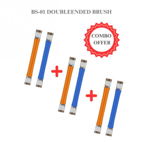 BS-01 DOUBLEENDED BRUSH (PACK OF 3 ) | IC CHIPSET