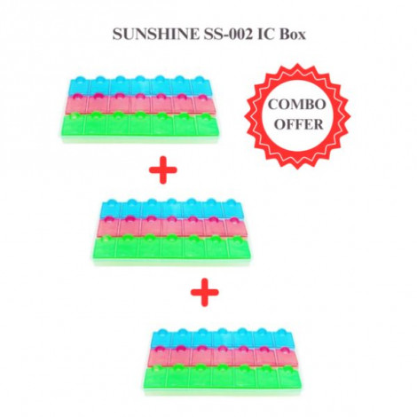 SUNSHINE SS-002 IC Box ( PACK OF 3 ) | IC CHIPSET